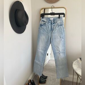 Pistola Lennon High Rise Crop Boot light wash jeans